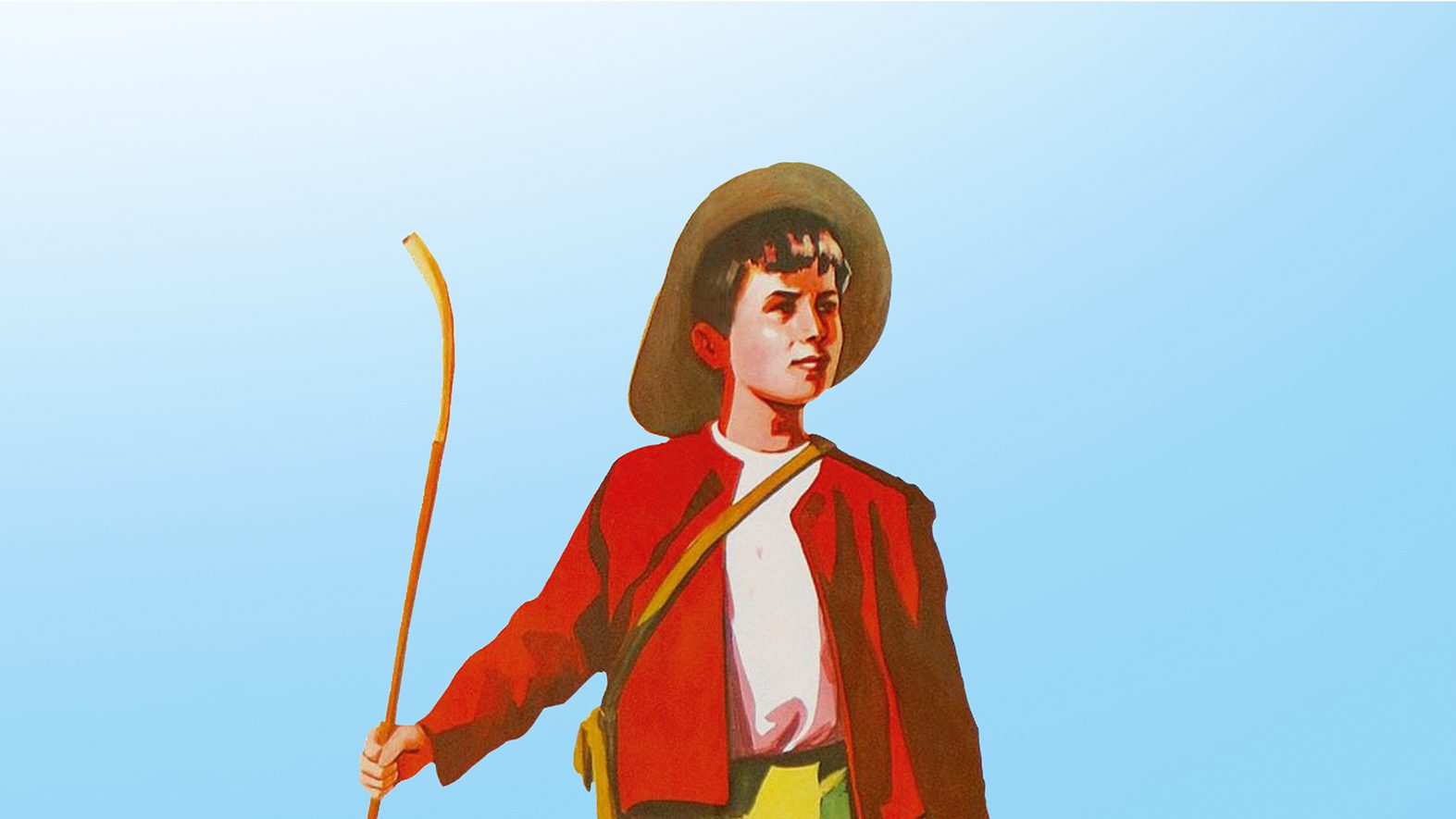 detajl iz vizualije: ilustracija Kekca v rdečem jopiču