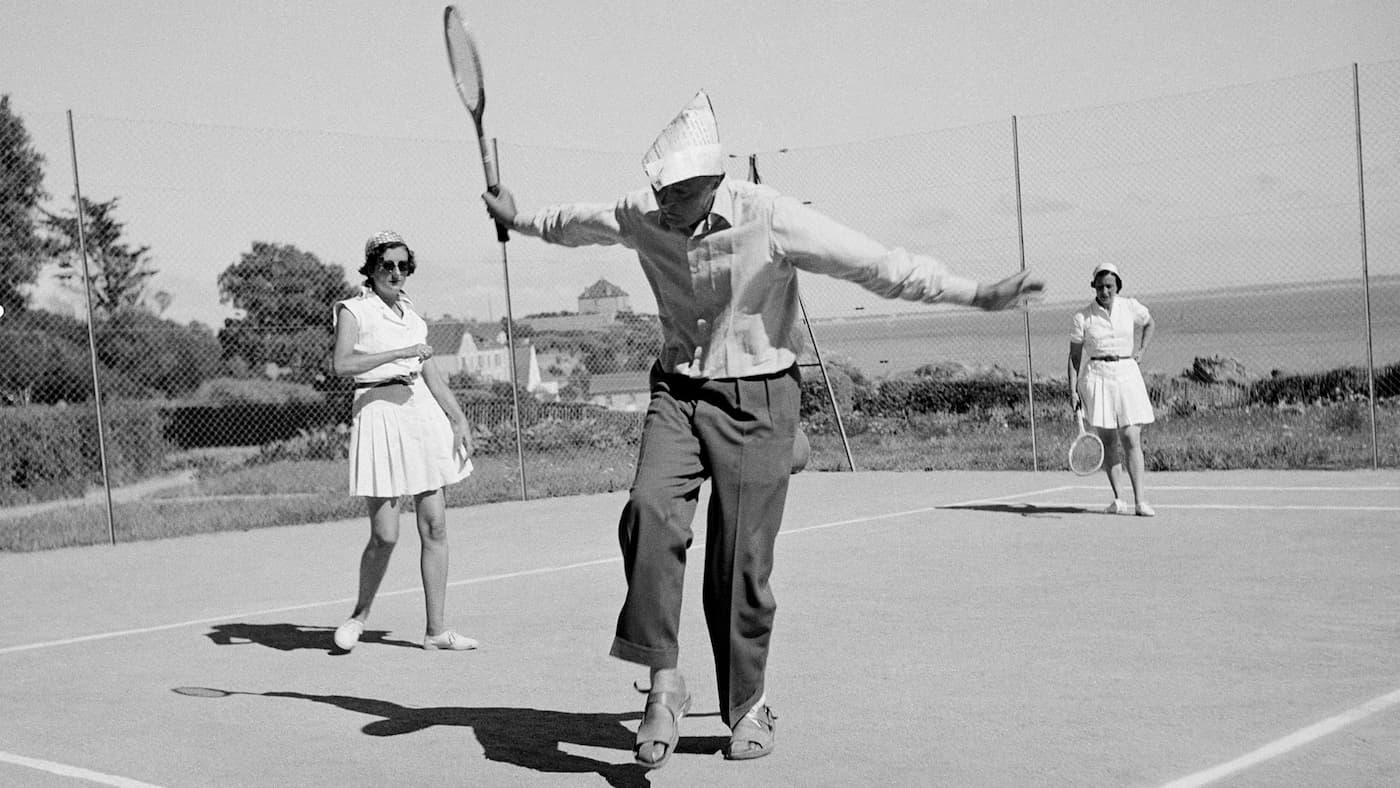 prizor iz filma Gospod Hulot na počitnicah 